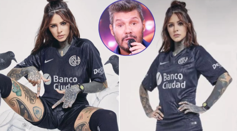 Candela Tinelli mostró dónde se tatuó el escudo de San Lorenzo