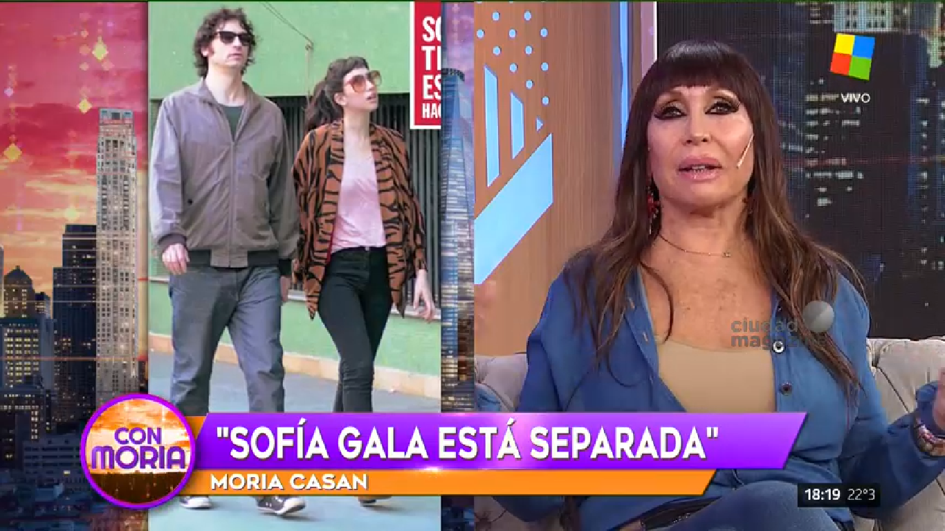 Moria confesó la ruptura de Sofía Gala con su marido