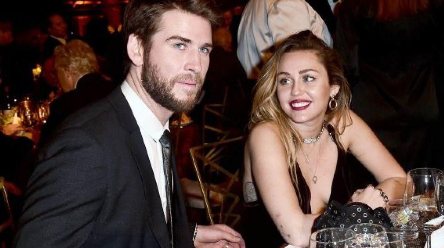 La reacción de Miley Cyrus cuando Liam la llamó “esposa”