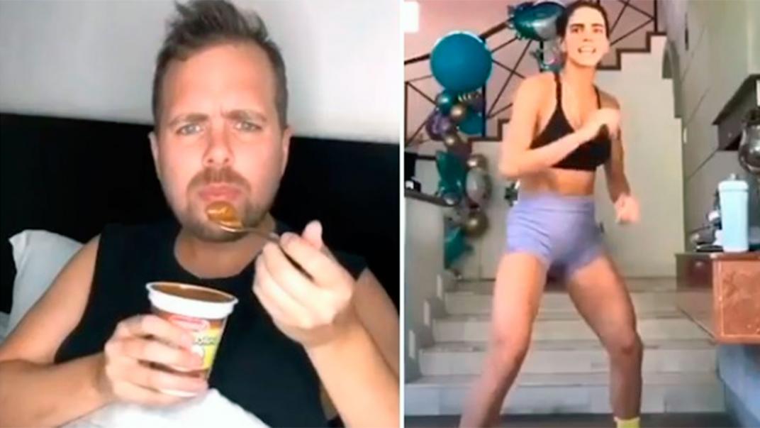 Cómo hacer gimnasia comiendo dulce de leche