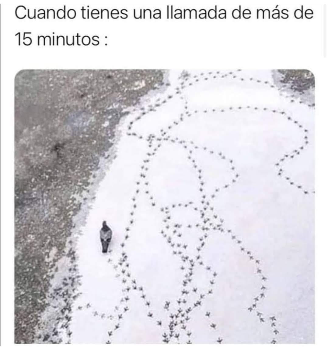 Yo cada vez que me llaman por teléfono