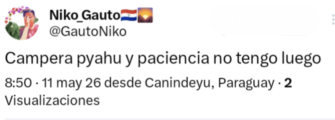 No tengo