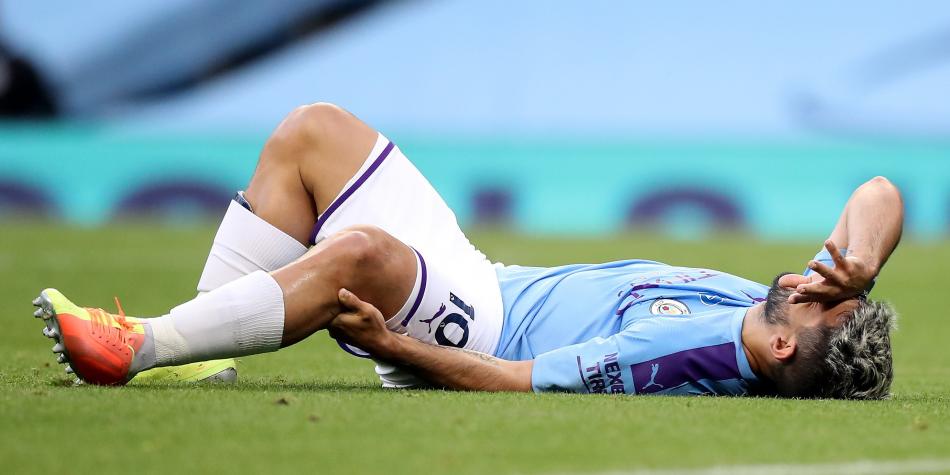 Alerta: la lesión del Kun Agüero preocupa en Manchester