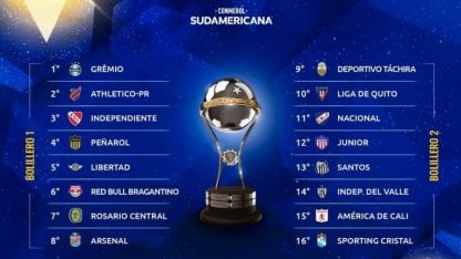 Así quedaron los cruces de octavos de la Sudamericana