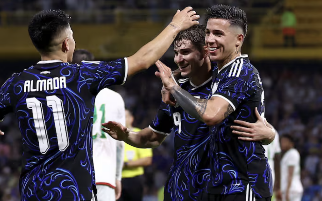 Argentina le ganó 2 a 1 a Mauritania en La Bombonera con goles de Enzo Fernández y Nico Paz