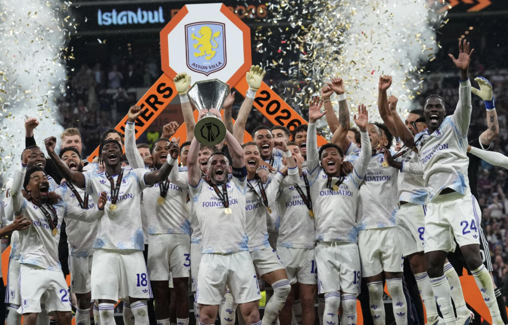 El Aston Villa goleó al Freiburg y es campeón de la Europa League