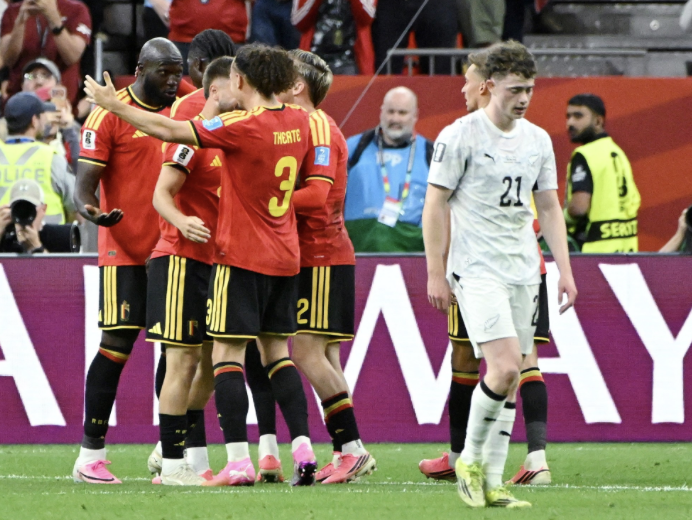 Bélgica vence 5-1 a Nueva Zelanda y avanza a 16avos como primero del Grupo G
