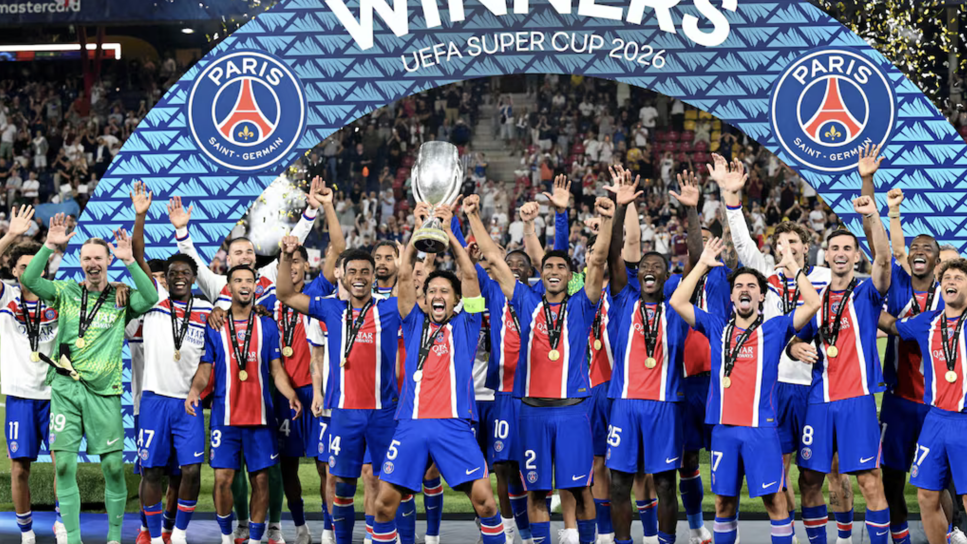 PSG derrota al Aston Villa para lograr el bicampeonato de la Supercopa