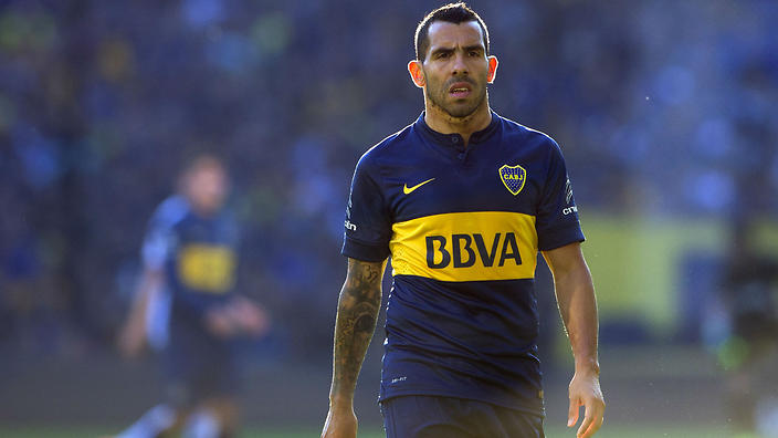 Tévez se entrenó aparte