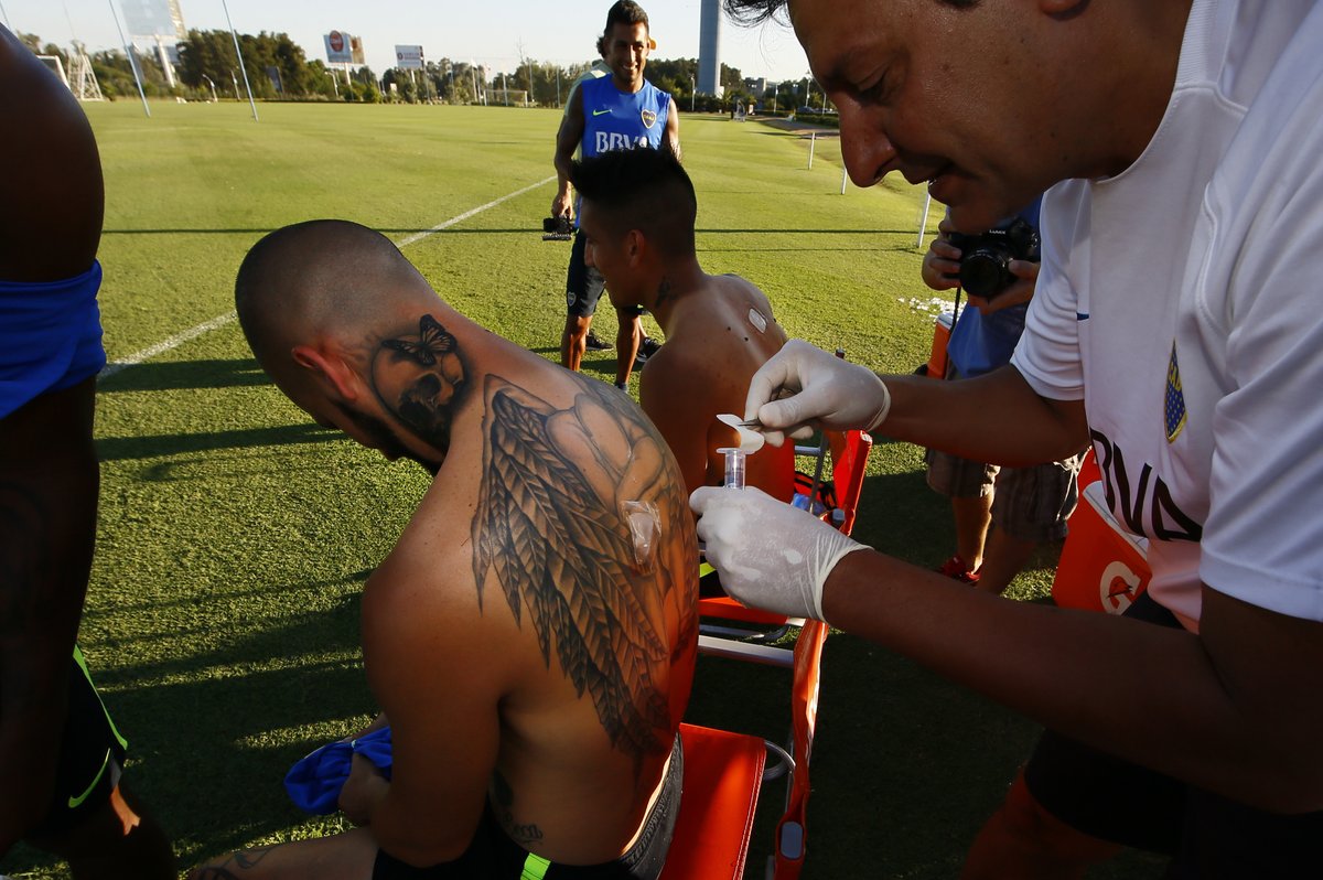 A sudar a lo Boca…