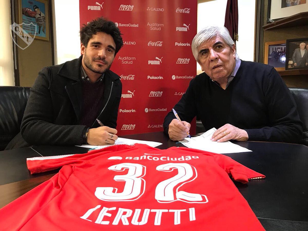 Cerutti entrenó y firmó con Independiente