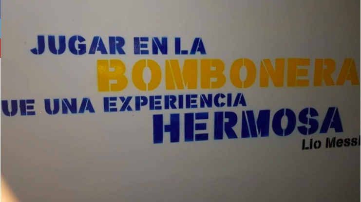 ¿Intimidación? Pintadas en el pasillo de La Bombonera