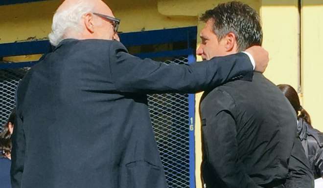 De maestro a discípulo. Bianchi felicitó a Guillermo