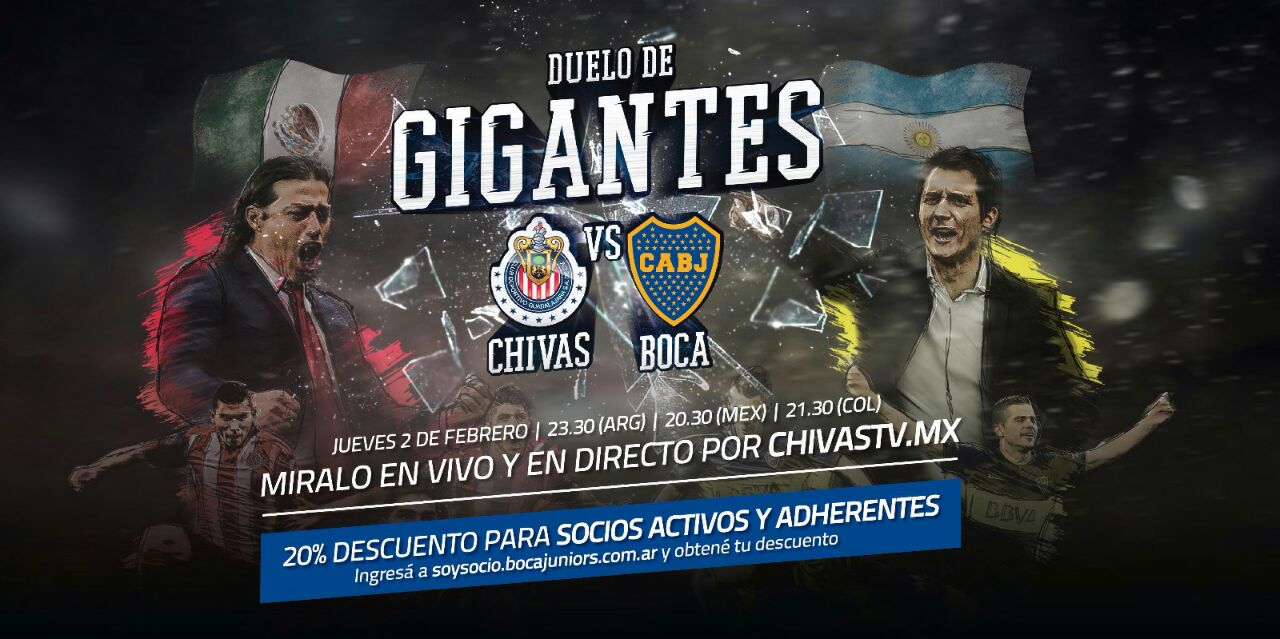 Chivas-Boca se verá por streaming