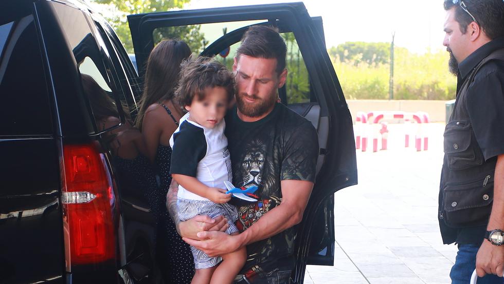 Lionel Messi está en Barcelona pero sigue de vacaciones