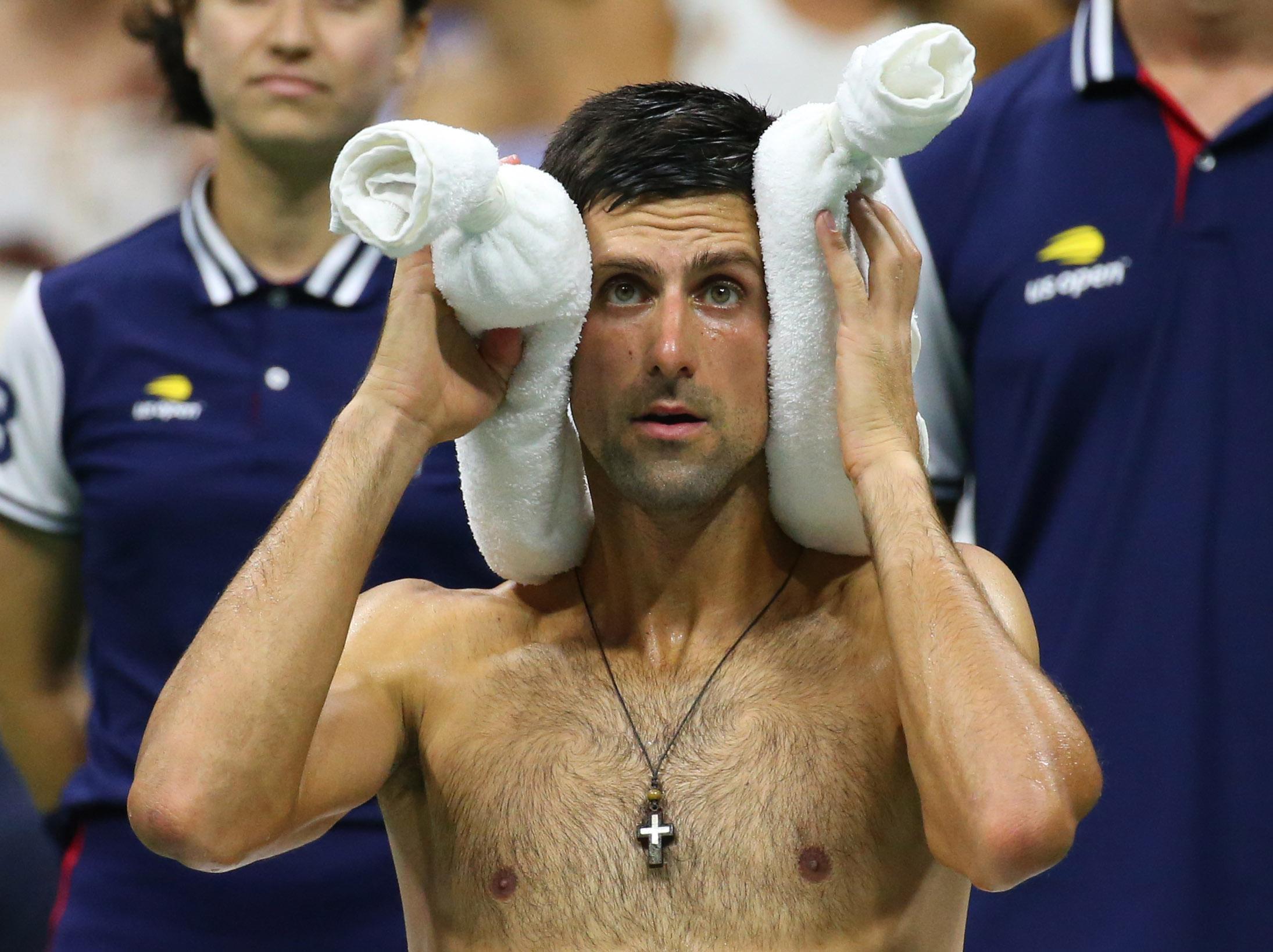 Djokovic: “Es como si jugaras en una sauna”
