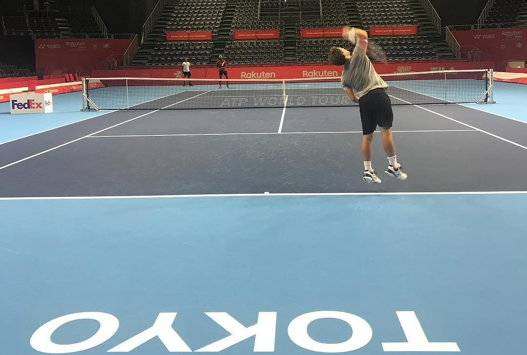 Schwartzman ya se entrena en Tokio