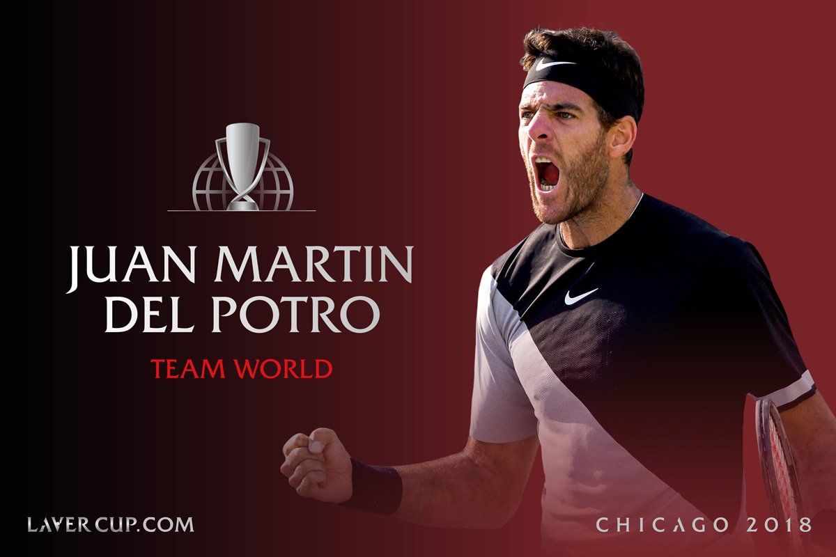 Del Potro se bajó de la Laver Cup
