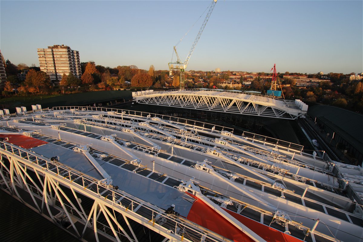 Wimbledon ya tiene casi listo su segundo estadio techado