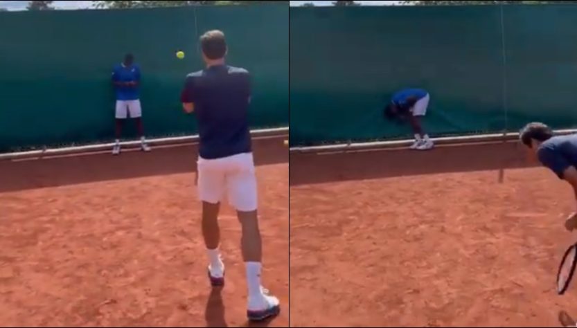 ¡Federer golpeó a Monfils y causó la risa en Redes Sociales!