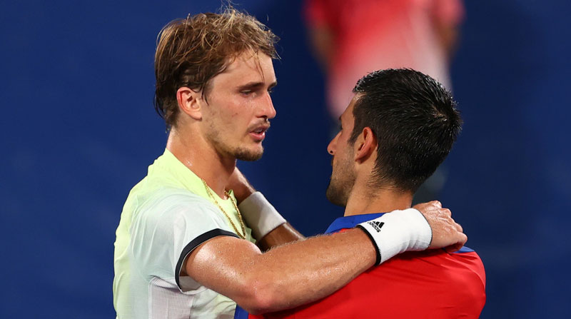 Zverev arruinó la fiesta de Djokovic en Tokio
