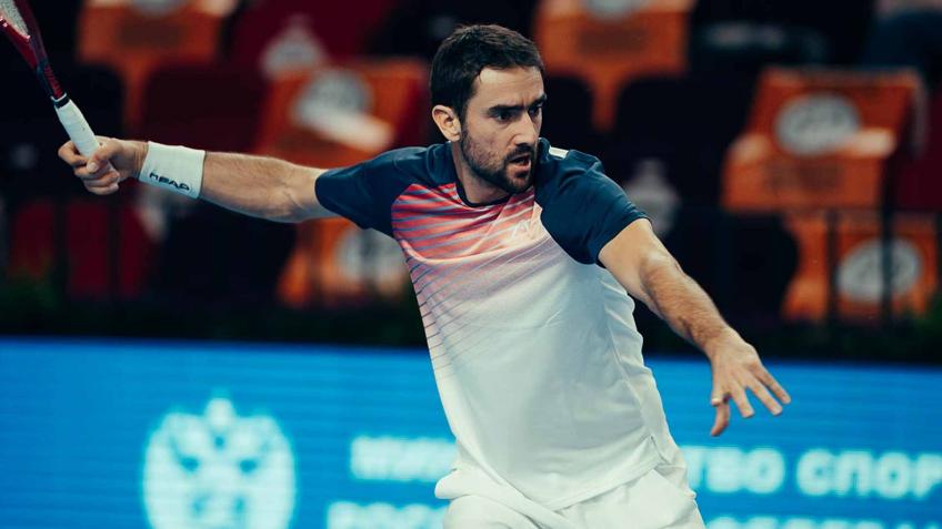 Cilic se quedó con el duelo del día en San Petersburgo